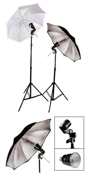 32" Umbrella Flash Studio Lighting 2 Strobe Lights Kit