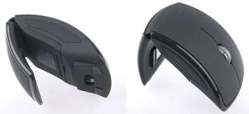 New 2.4G Wireless Folding Mouse Black Laptop PC Mouse