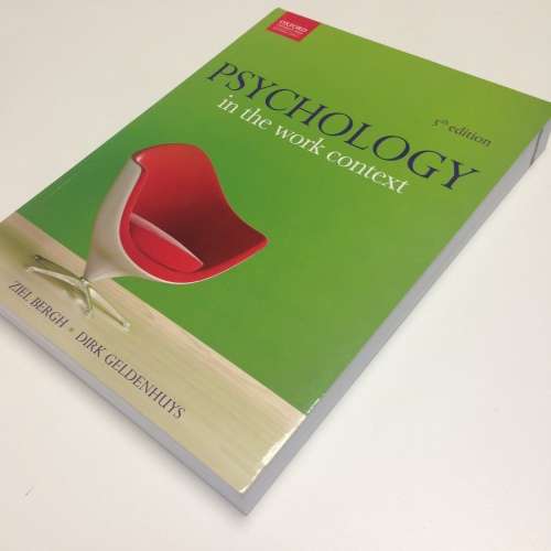 Psychology in the Work Context, 5th Edition, Bergh Geldenhuys