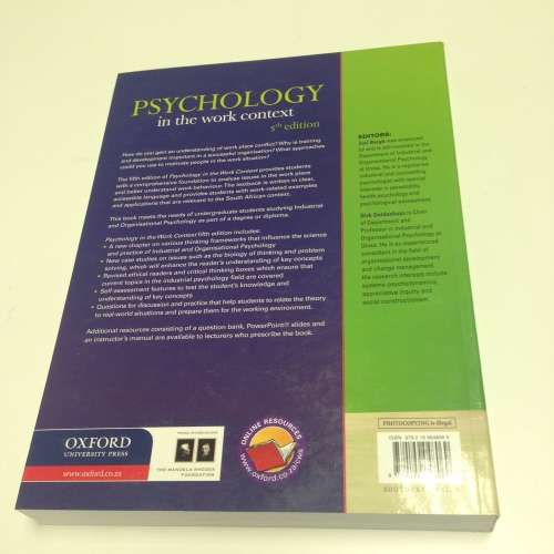 Psychology in the Work Context, 5th Edition, Bergh Geldenhuys