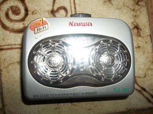 Aiwa mini cassette player with built-in speaker