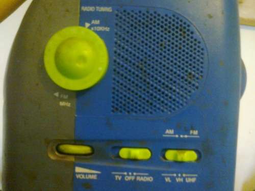 Nu-Tec portable black-and-white TV/Radio