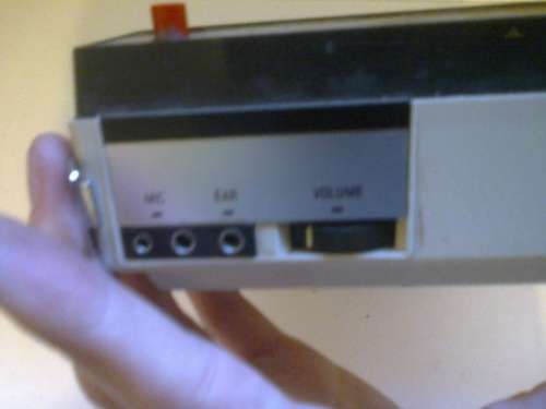 Sanyo M-48M cassette recorder with microphone