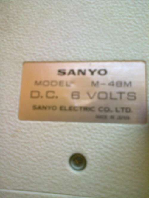 Sanyo M-48M cassette recorder with microphone