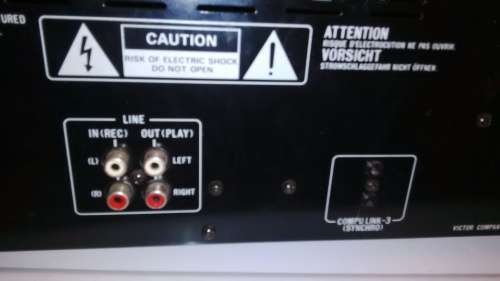 JVC double cassette tape deck