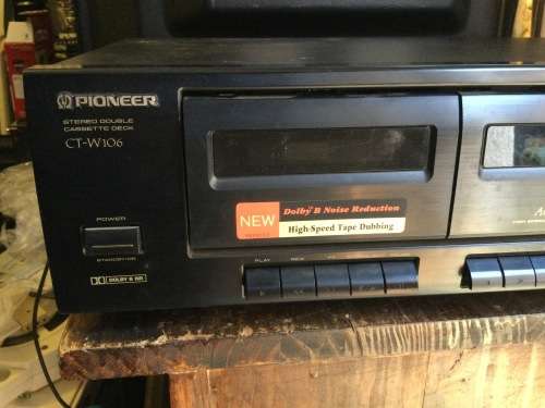 Pioneer double cassette tape deck