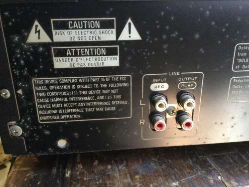 Pioneer double cassette tape deck