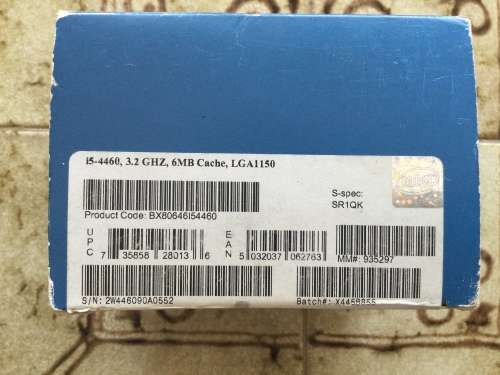 Intel Core i5 processor in box