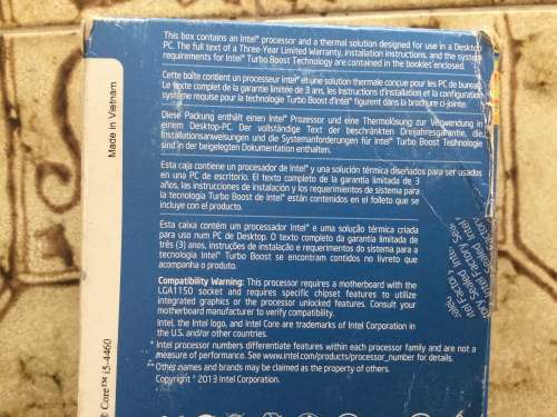 Intel Core i5 processor in box