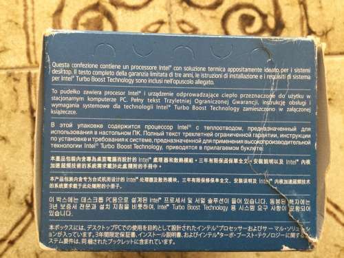 Intel Core i5 processor in box