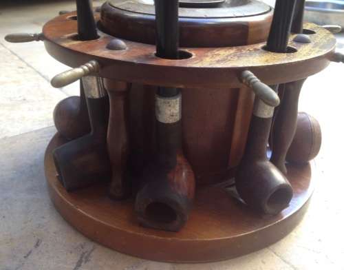 lot of 7 pipes , in wooden ships wheel