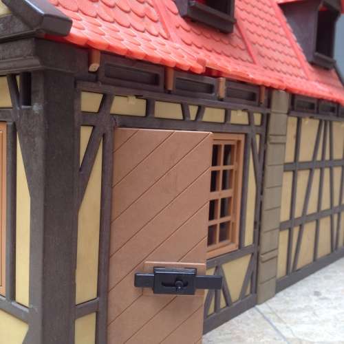 vintage playmobil 1977 farmhouse with barn