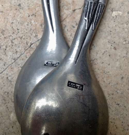 Andy C tribal Salad servers