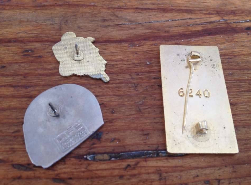 Ferrari Pin badge numbered , plus 2 biking pin badges