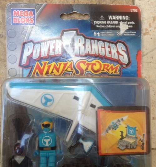 Mega blocks power rangers  ninja storm blue ranger attack glider boxed 2003