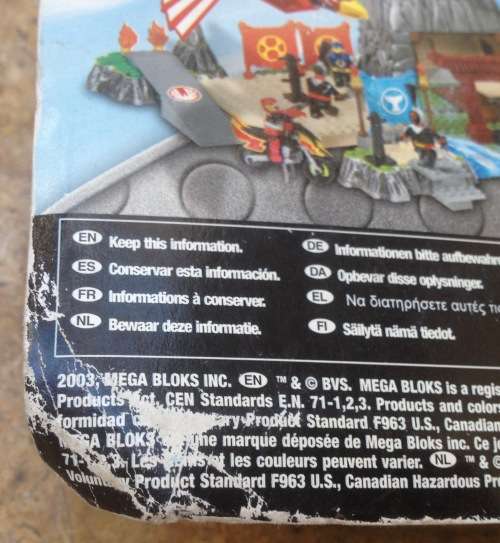 Mega blocks power rangers  ninja storm blue ranger attack glider boxed 2003