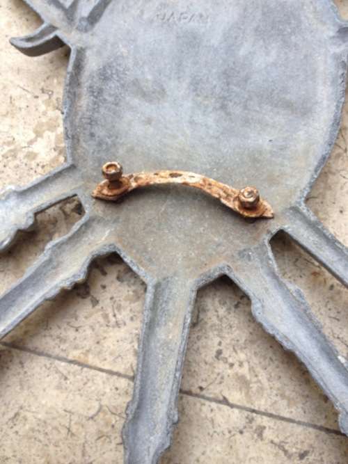 coat of arms , Aluminium family crest wall hanging vintage , made in Japan