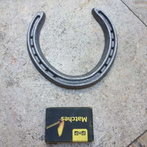 old Mustang Horseshoe alluminium size 6