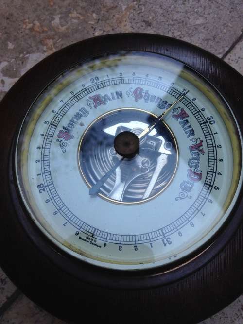 vintage west german barometer