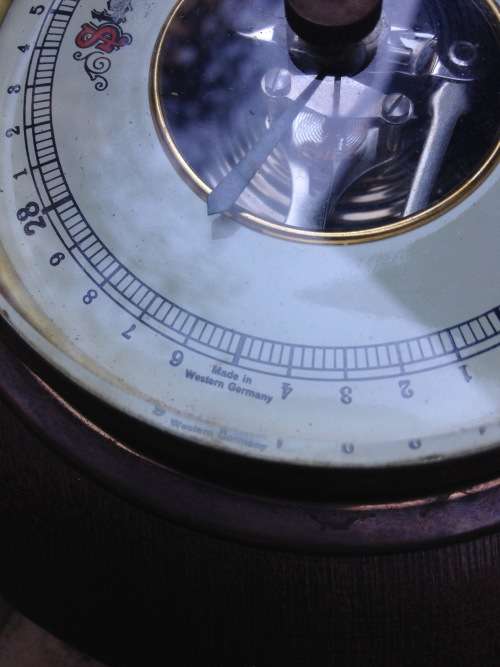 vintage west german barometer