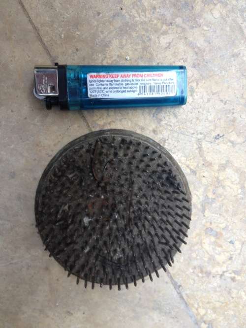 large  vintage flower frog