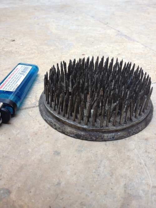 large  vintage flower frog