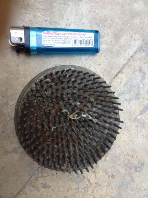 large 10 cm vintage flower frog