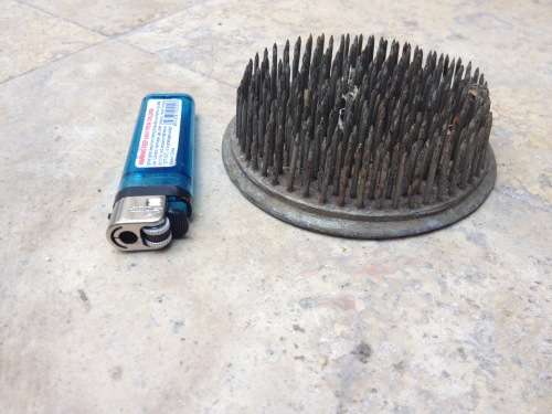 large 10 cm vintage flower frog