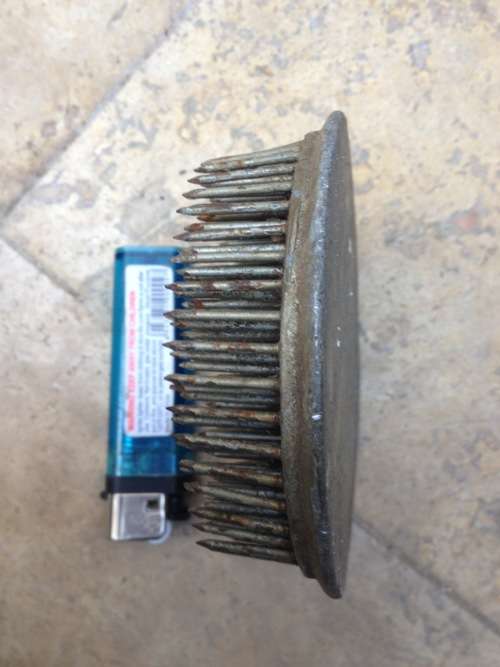 large 10 cm vintage flower frog