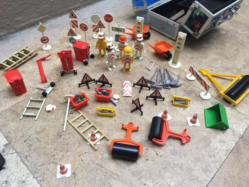 Playmobil construction lot vintage 1974