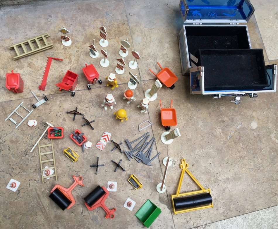 Playmobil construction lot vintage 1974