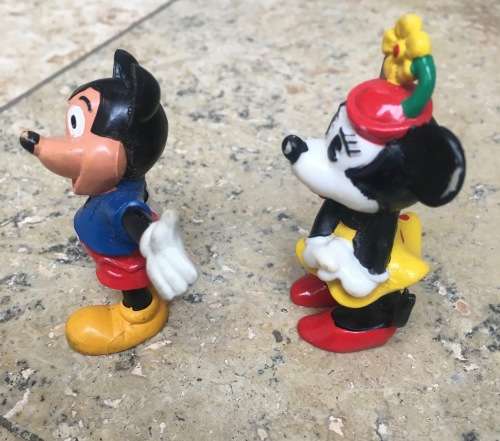 Disney bullyland pvc Mickey and Minnie pair