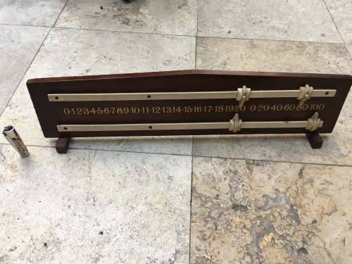 vintage pool , snooker , billiards scoreboard
