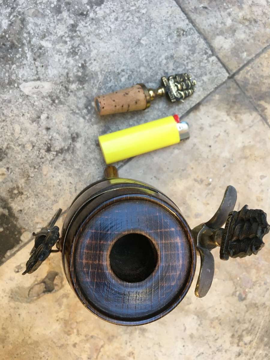 hms Victory bar tools on a barrel