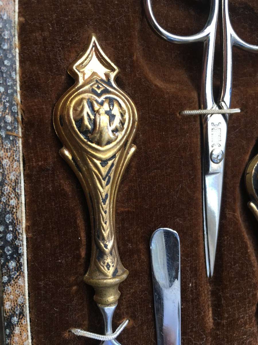 vintage manicure nail care set , sheffield england