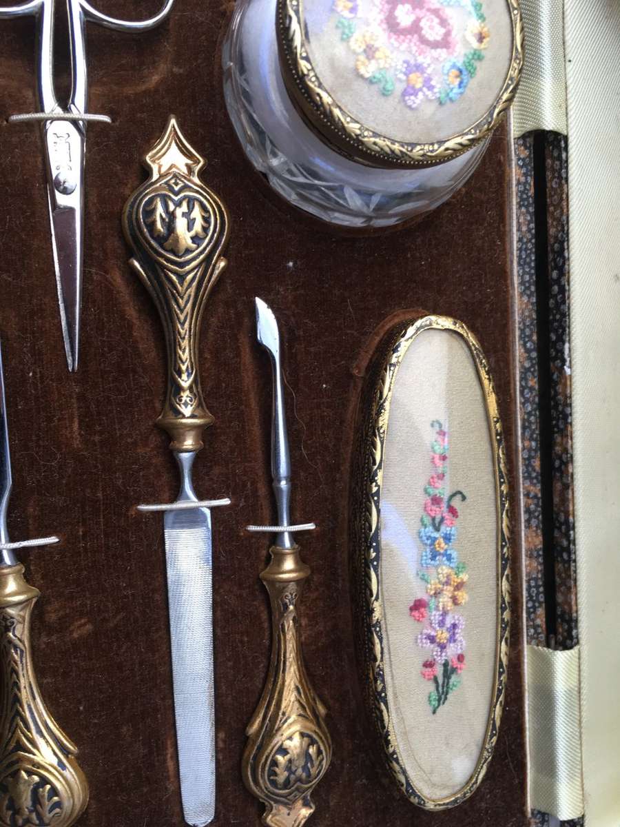 vintage manicure nail care set , sheffield england