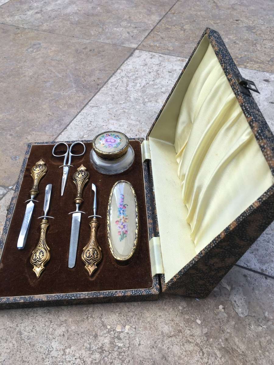vintage manicure nail care set , sheffield england