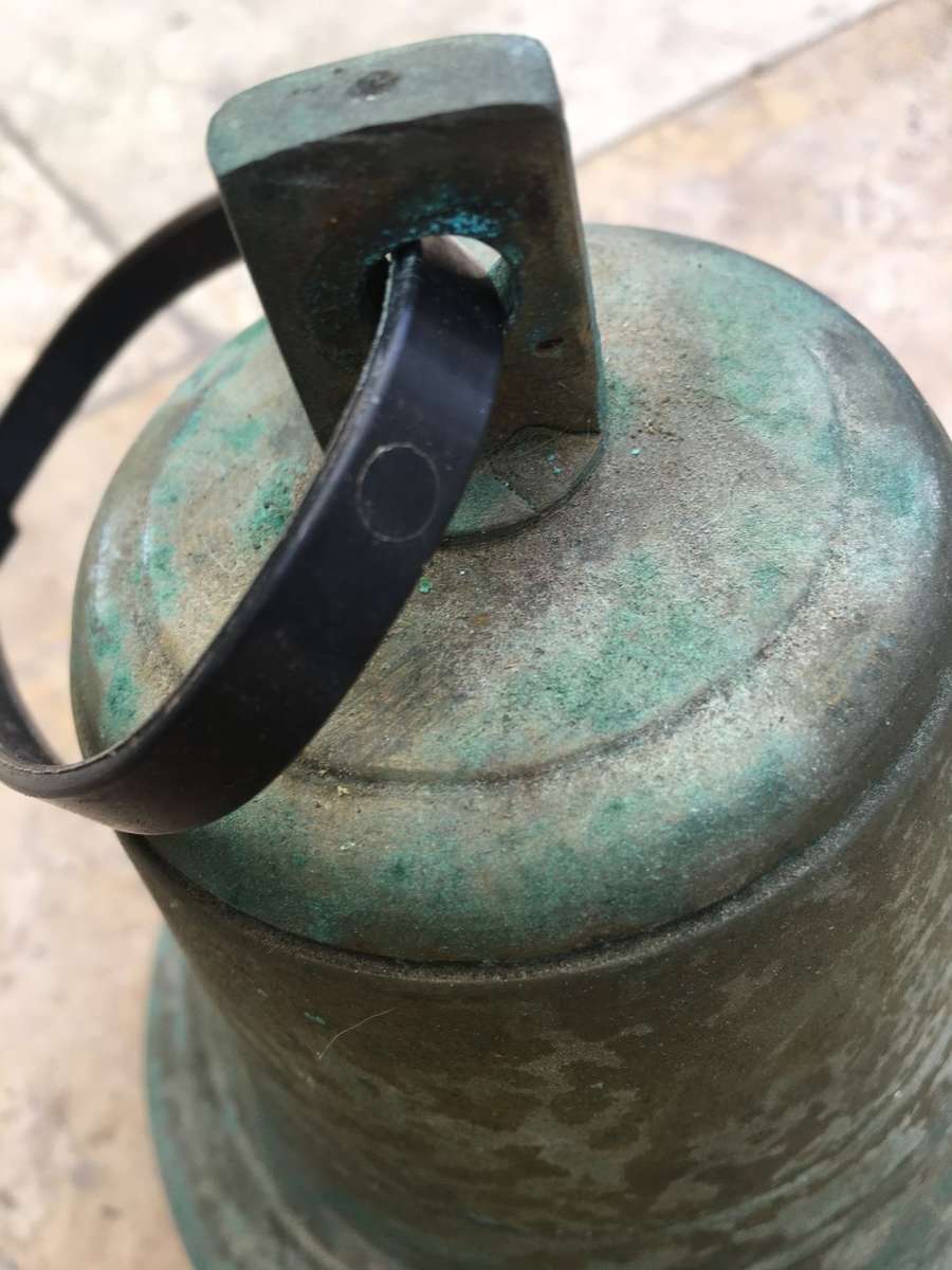 vintage heavy brass large ships bell