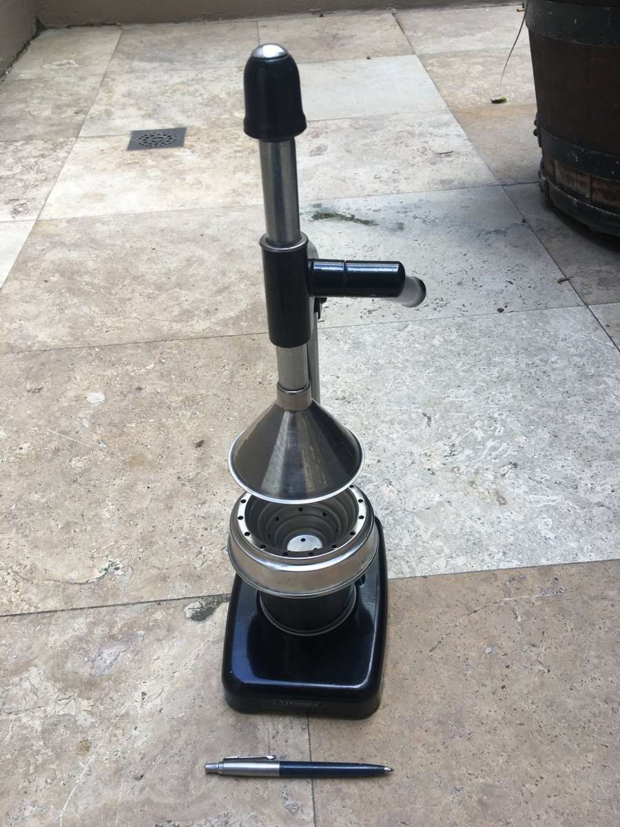 vintage Typhoon manual citrus juicer retro , black