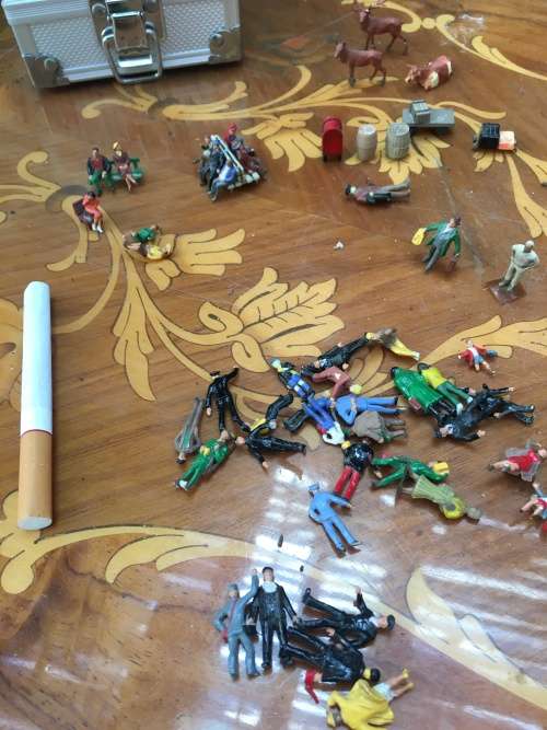 Vintage Train Set Assorted People Accessories for Train Set 54 pieces