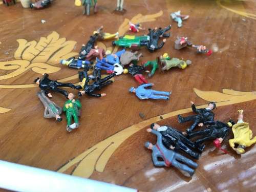 Vintage Train Set Assorted People Accessories for Train Set 54 pieces