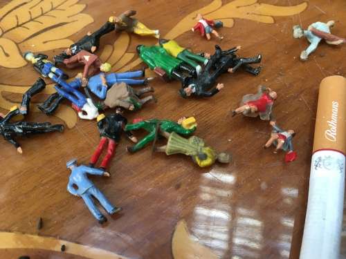 Vintage Train Set Assorted People Accessories for Train Set 54 pieces