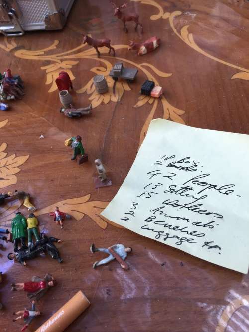 Vintage Train Set Assorted People Accessories for Train Set 54 pieces