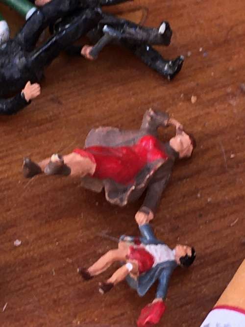 Vintage Train Set Assorted People Accessories for Train Set 54 pieces