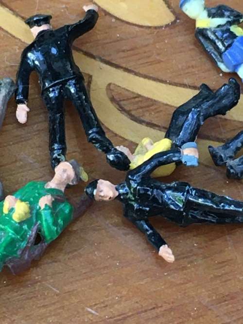 Vintage Train Set Assorted People Accessories for Train Set 54 pieces