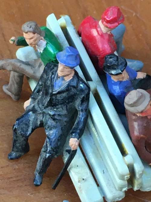 Vintage Train Set Assorted People Accessories for Train Set 54 pieces