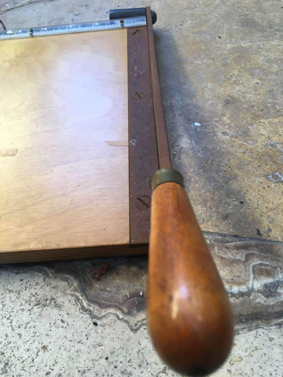 vintage paper Guillotine , the adhesive dry mounting co London