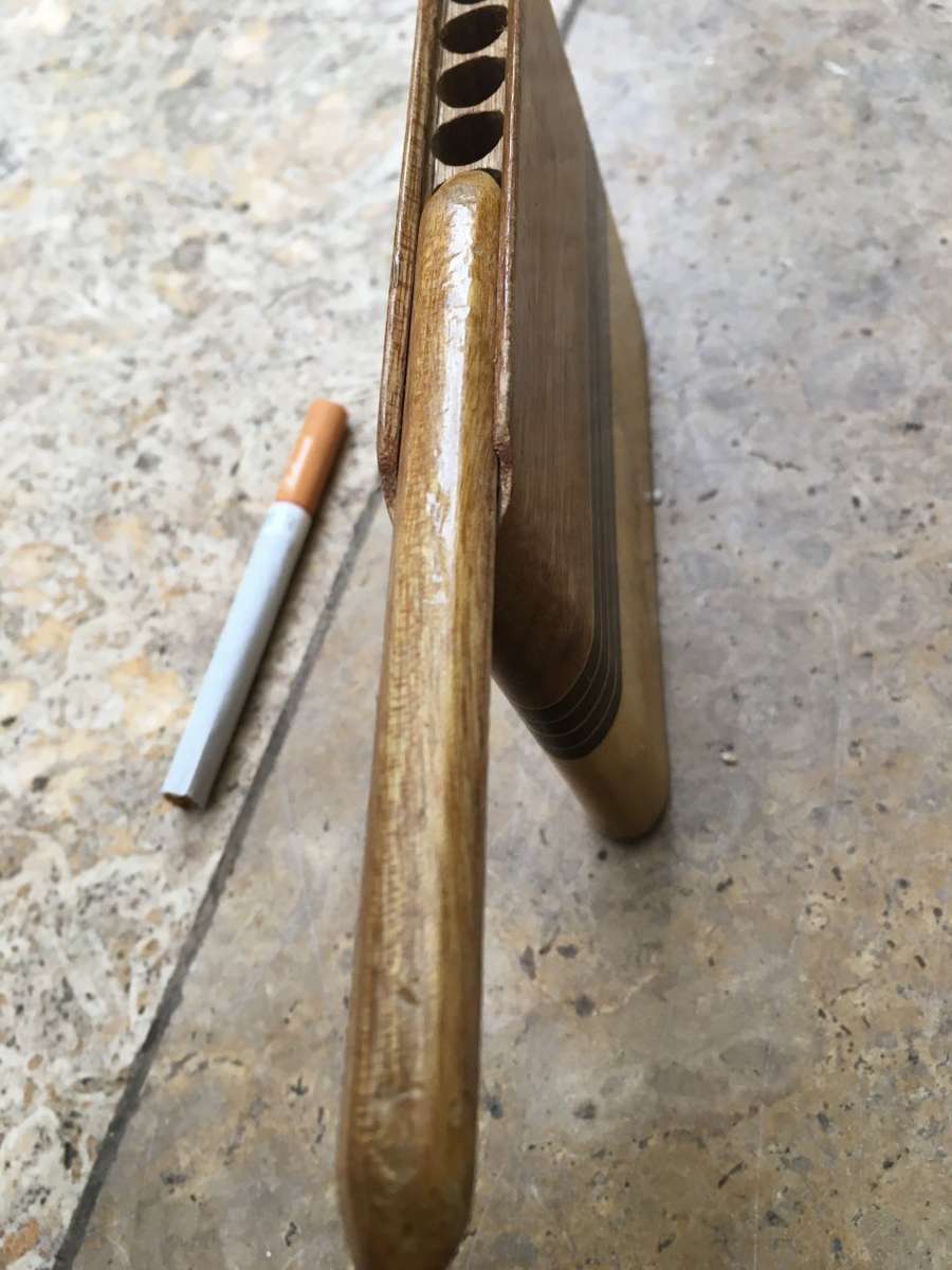 vintage wooden cigarette box