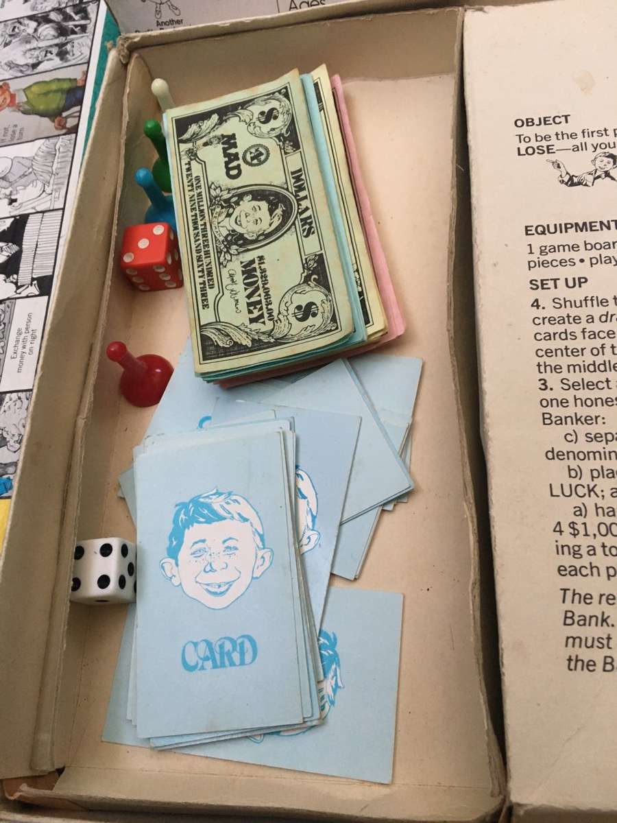 vintage mad magazine Game , parker brothers set 2 complete