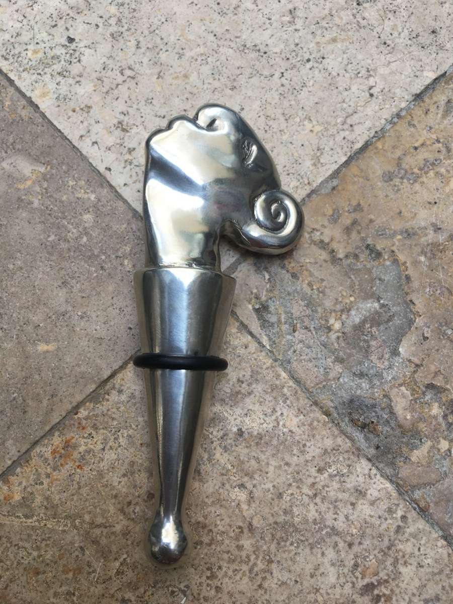 carrol boyes winestopper wine stop bottle stopper lady